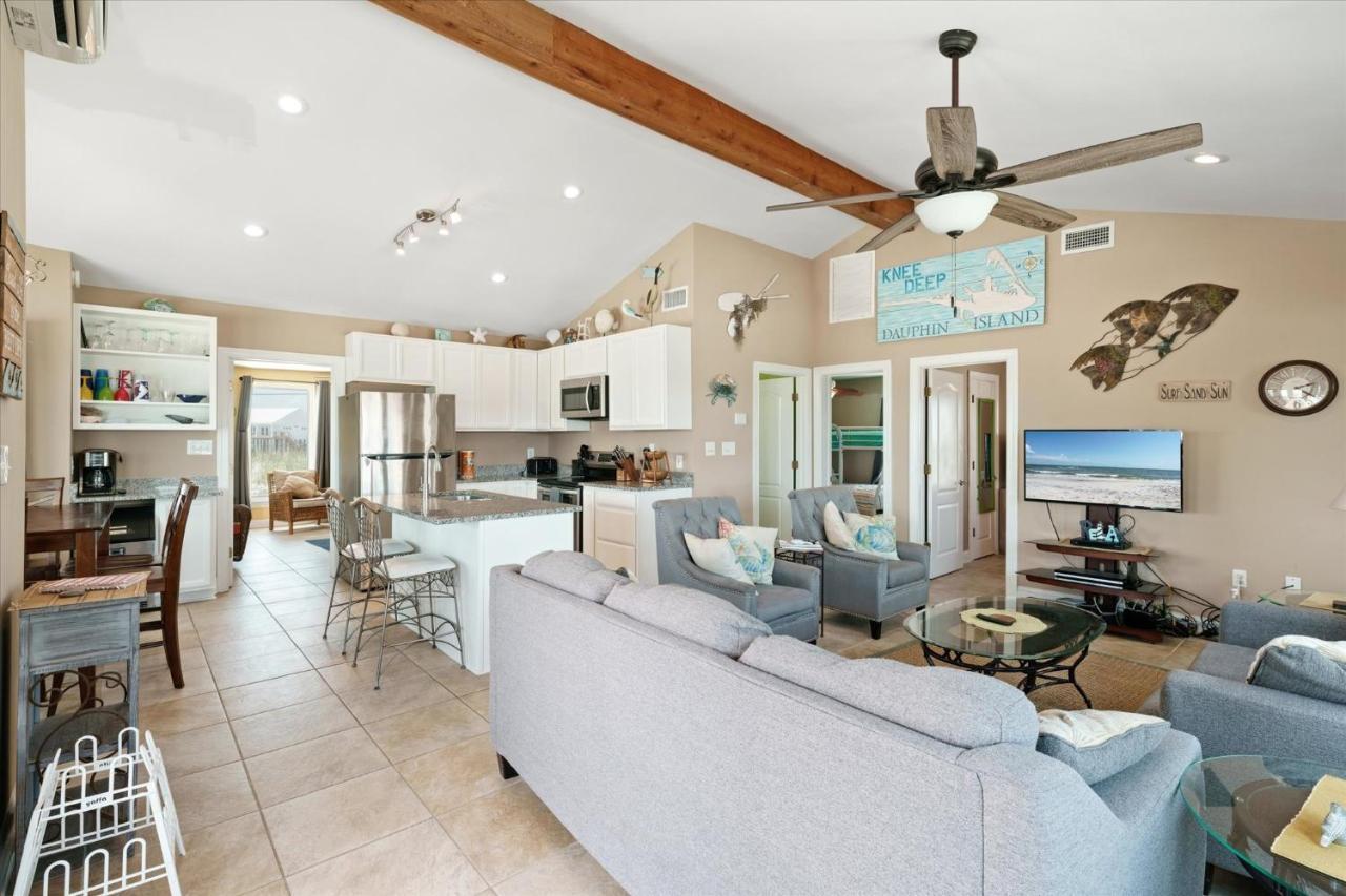 Knee Deep - Amazing Beach Cottage Locates On Sugar White Sands, Great Gulf And Bay Views, Home Dauphin Island Esterno foto