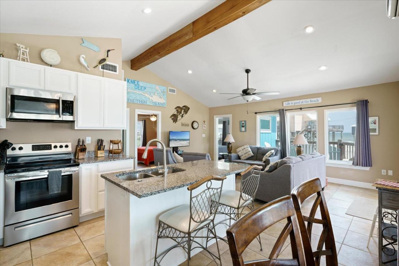 Knee Deep - Amazing Beach Cottage Locates On Sugar White Sands, Great Gulf And Bay Views, Home Dauphin Island Esterno foto