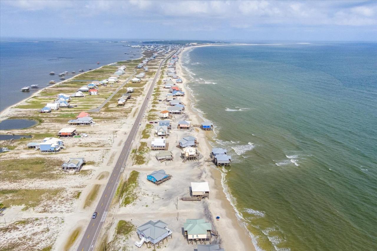 Knee Deep - Amazing Beach Cottage Locates On Sugar White Sands, Great Gulf And Bay Views, Home Dauphin Island Esterno foto