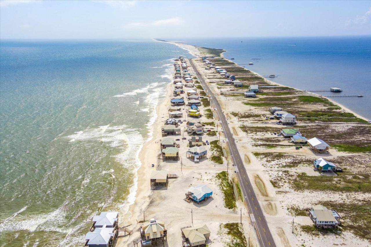 Knee Deep - Amazing Beach Cottage Locates On Sugar White Sands, Great Gulf And Bay Views, Home Dauphin Island Esterno foto